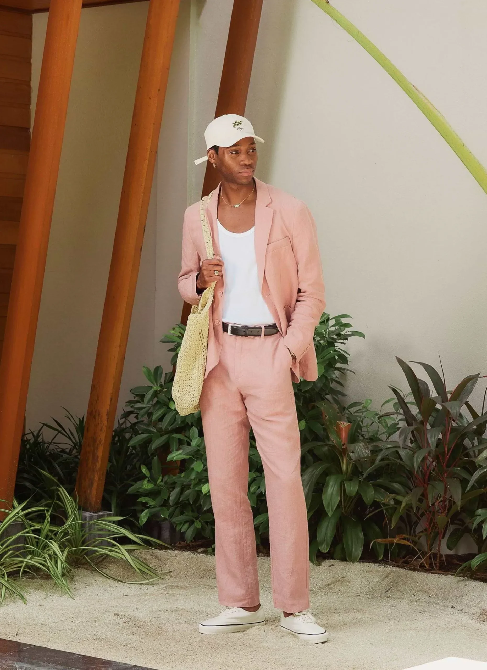 Percival Linen Blazers & Jackets|Work Suits^Tailored Linen Blazer Dusty Pink
