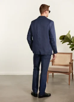 Percival Linen Blazers & Jackets|Race Day Suits^Tailored Linen Blazer Royal Blue