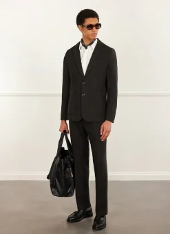 Percival Linen Blazers & Jackets|Race Day Suits^Tailored Linen Blazer Black
