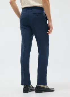 Percival Linen Trousers|Suit Trousers^Tailored Linen Trousers Navy