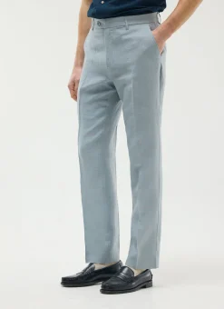 Percival Linen Trousers|Suit Trousers^Tailored Linen Trousers Light Blue