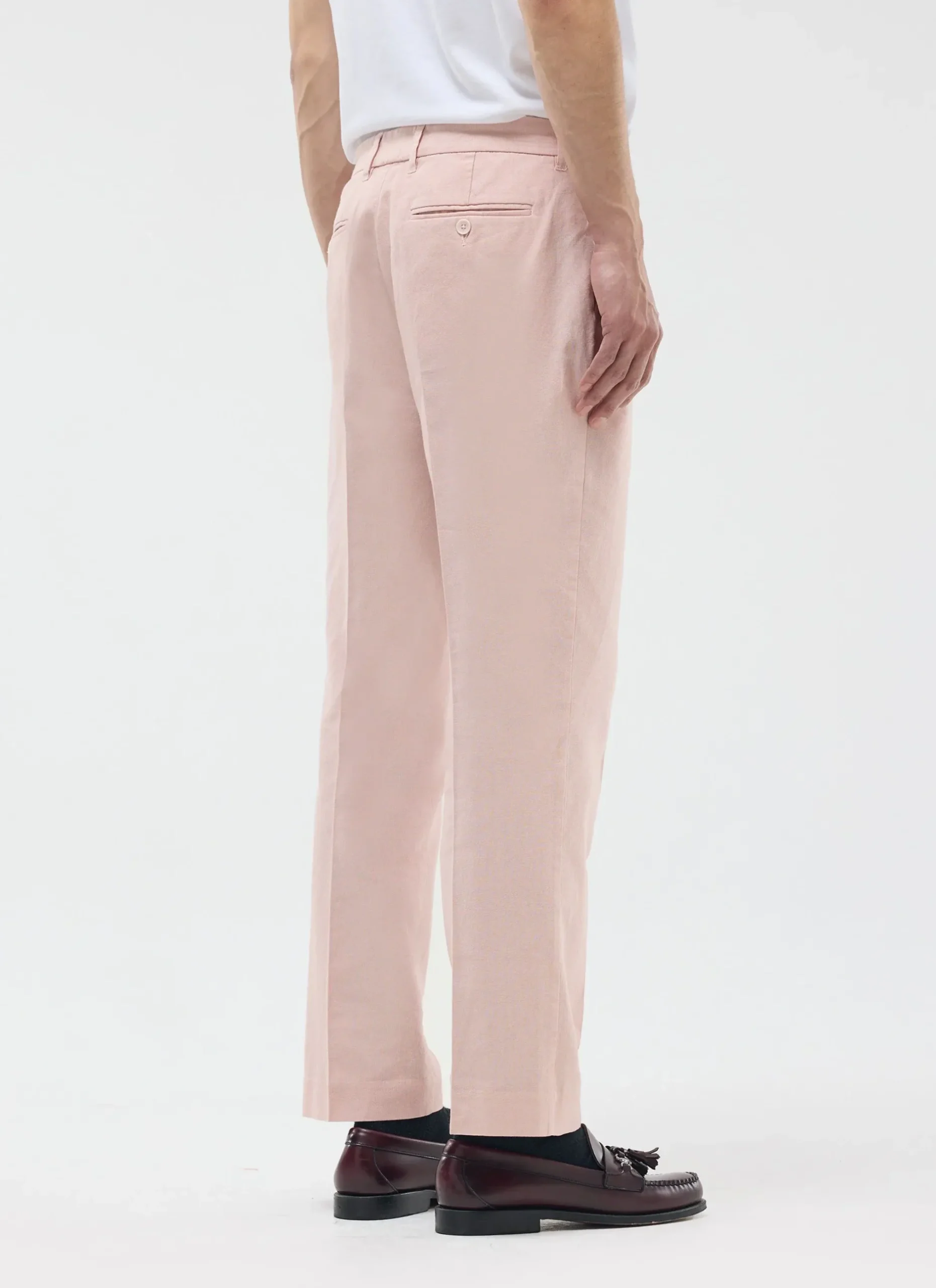Percival Linen Trousers|Race Day Suits^Tailored Linen Trousers Dusty Pink