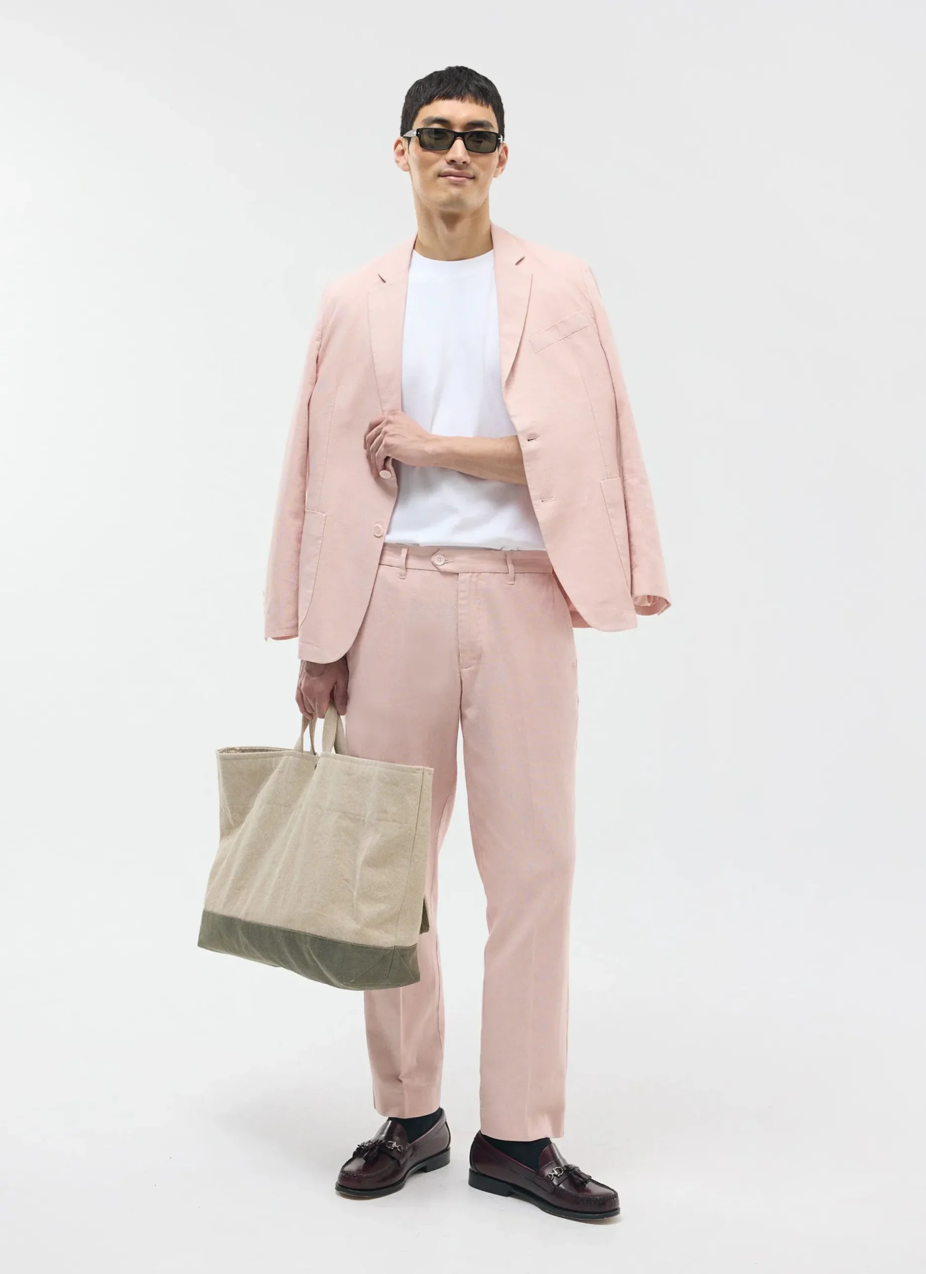 Percival Linen Trousers|Race Day Suits^Tailored Linen Trousers Dusty Pink