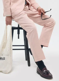 Percival Linen Trousers|Race Day Suits^Tailored Linen Trousers Dusty Pink