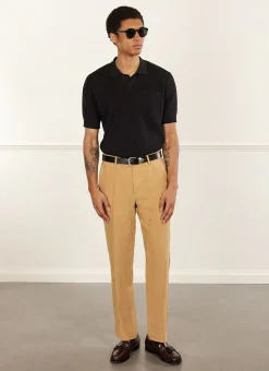 Percival Linen Trousers|Suit Trousers^Tailored Linen Trousers Camel