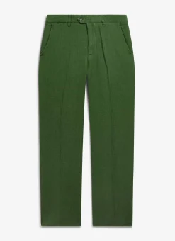 Percival Linen Suits|Linen Suits^Tailored Linen Trousers Forest