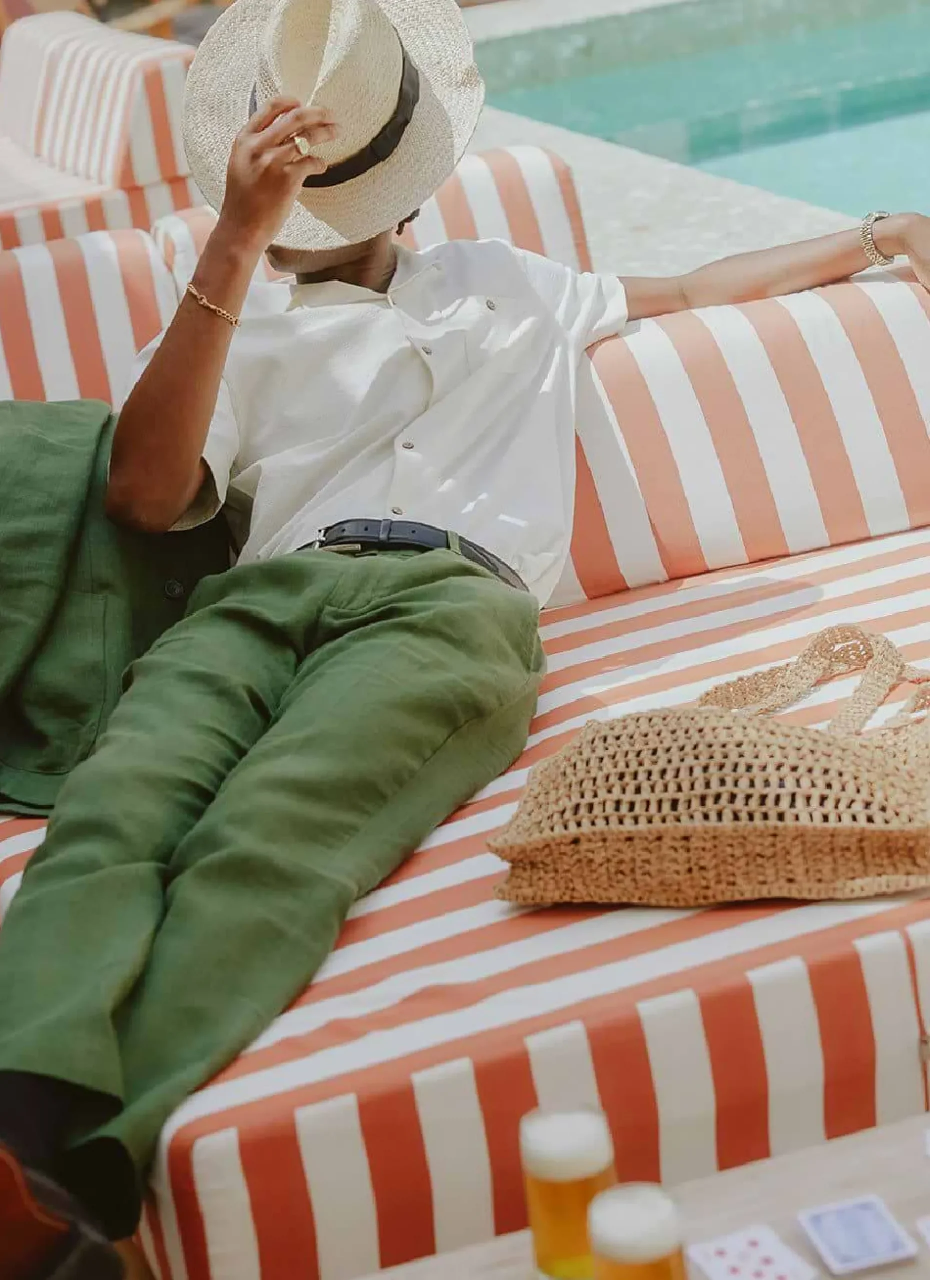 Percival Linen Suits|Linen Suits^Tailored Linen Trousers Forest