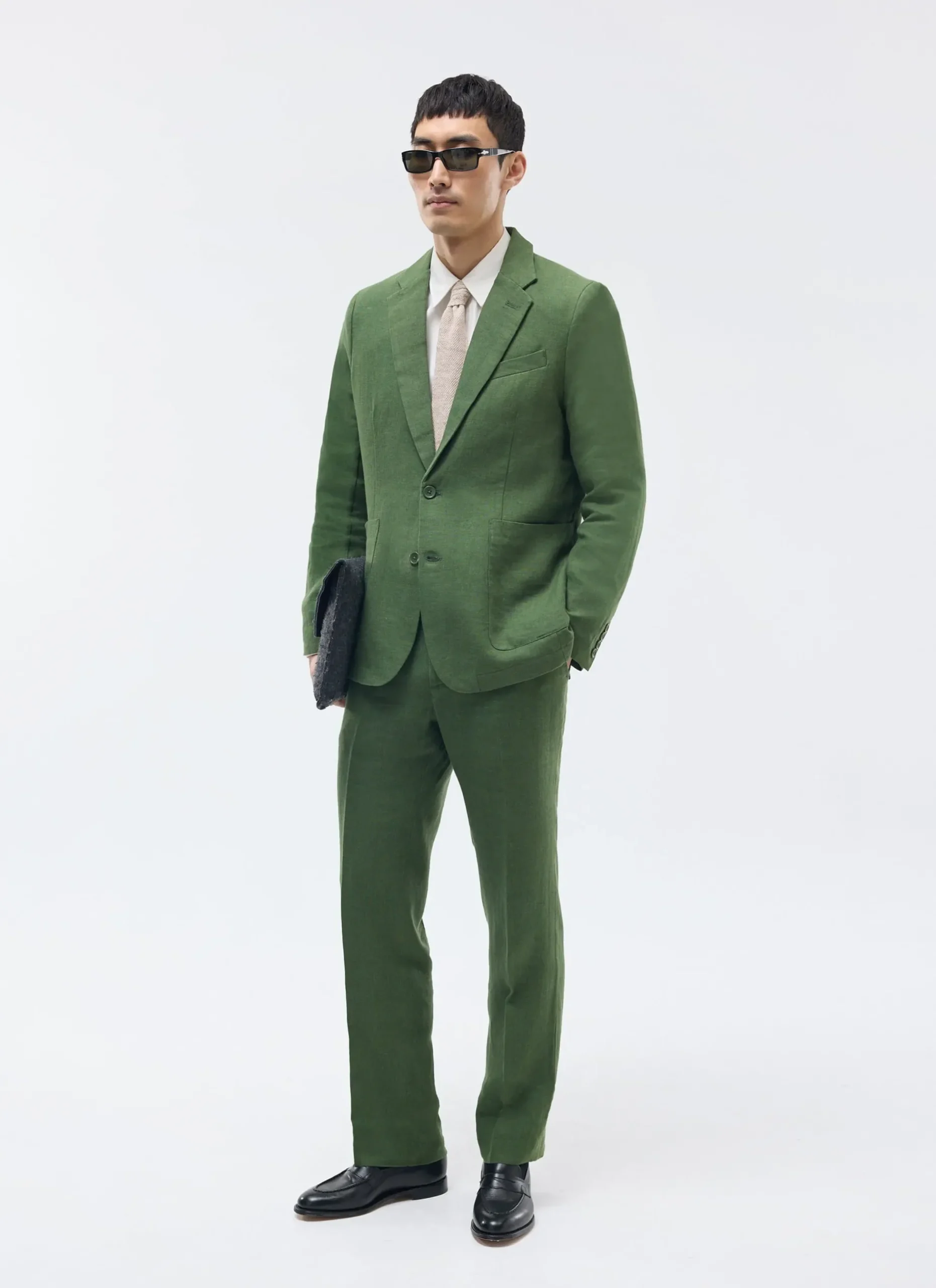 Percival Linen Suits|Linen Suits^Tailored Linen Trousers Forest