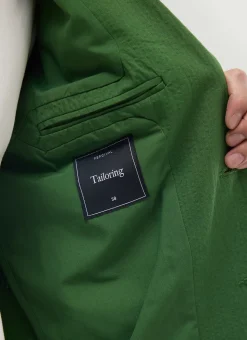 Percival Seersucker Suits|Race Day Suits^Tailored Seersucker Blazer Forest