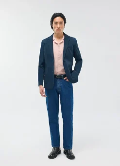 Percival Seersucker Suits|Work Suits^Tailored Seersucker Blazer Navy