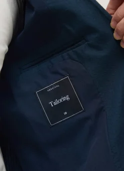 Percival Seersucker Suits|Work Suits^Tailored Seersucker Blazer Navy