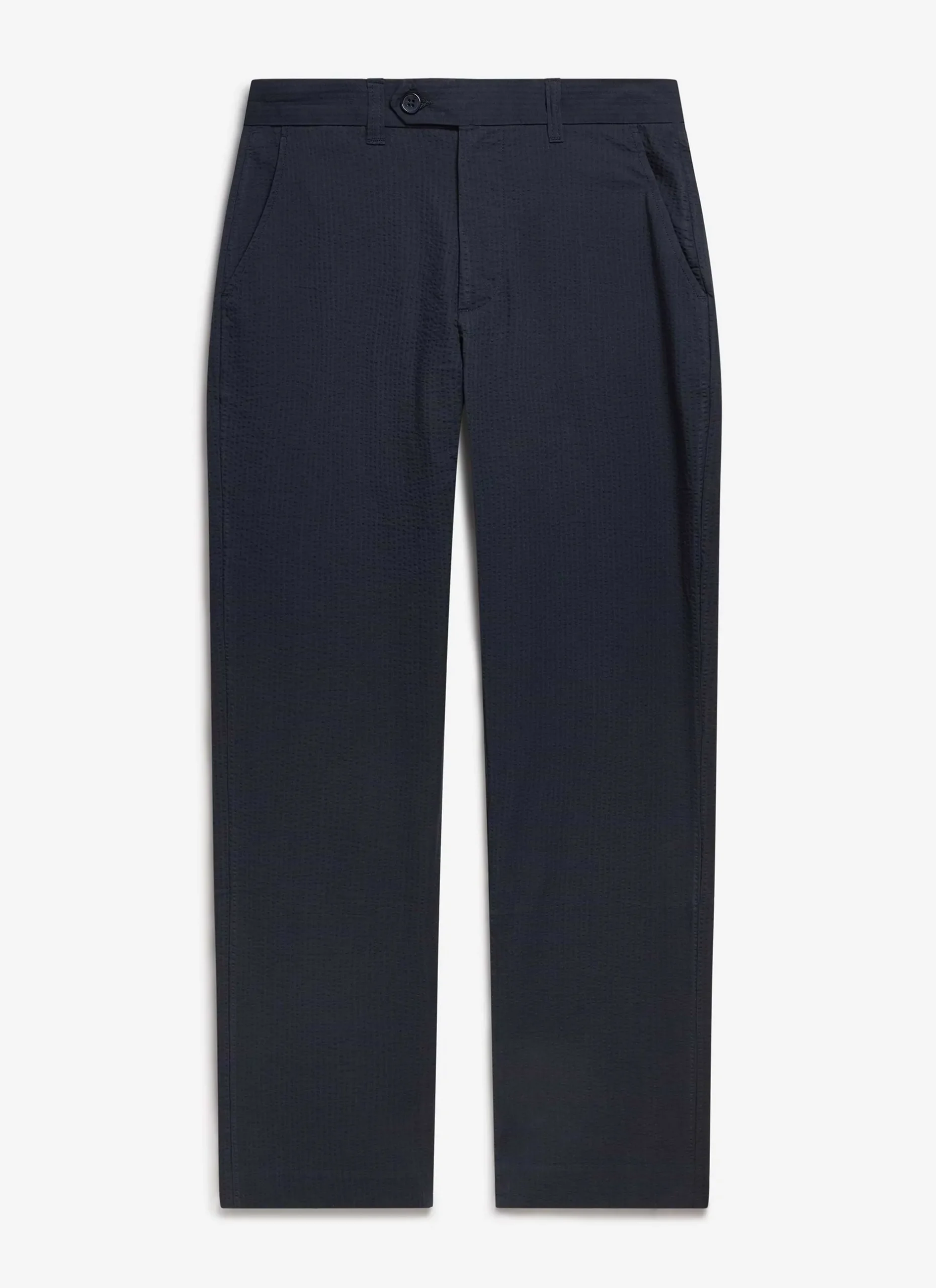 Percival Straight Leg Trousers|Seersucker Suits^Tailored Seersucker Trousers Navy
