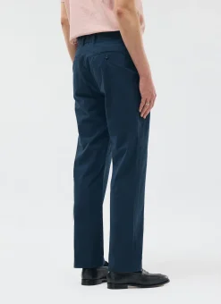 Percival Straight Leg Trousers|Seersucker Suits^Tailored Seersucker Trousers Navy