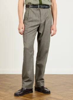 Percival Straight Leg Trousers|Race Day Suits^Tailored Tapered Trousers Grey