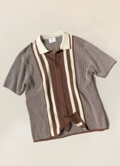 Percival Knitted Shirts|Knitted Polo Shirts & Knitted Shirts^Teramo Knitted Polo Shirt Ecru
