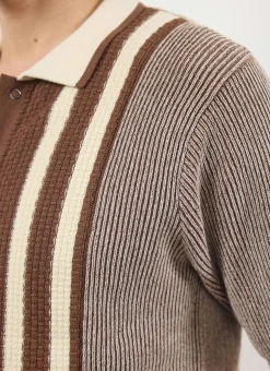 Percival Knitted Shirts|Knitted Polo Shirts & Knitted Shirts^Teramo Knitted Polo Shirt Ecru