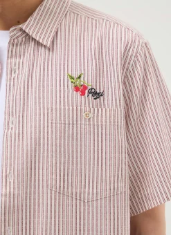 Percival Short Sleeve Shirts|Boxy Shirts^Tomato Boxy Clerk Shirt Ecru