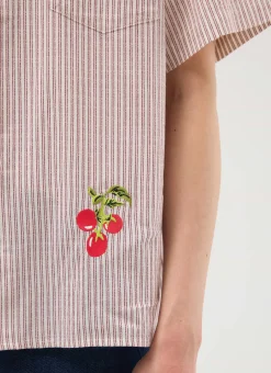 Percival Short Sleeve Shirts|Boxy Shirts^Tomato Boxy Clerk Shirt Ecru