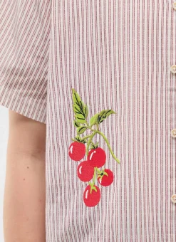 Percival Short Sleeve Shirts|Boxy Shirts^Tomato Boxy Clerk Shirt Ecru