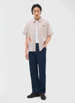 Percival Short Sleeve Shirts|Boxy Shirts^Tomato Boxy Clerk Shirt Ecru