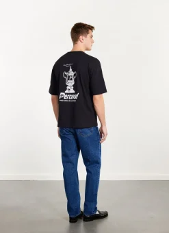 Percival Oversized T-Shirts|Boxy T-Shirts^Trophy Oversized T Shirt Black