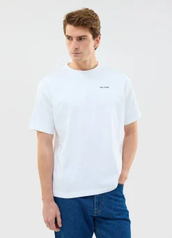 Percival White T-Shirts|Oversized T-Shirts^Une Crab Oversized T Shirt White