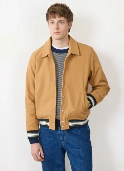 Percival Bomber Jackets|Jackets^Varsity Bomber Tan