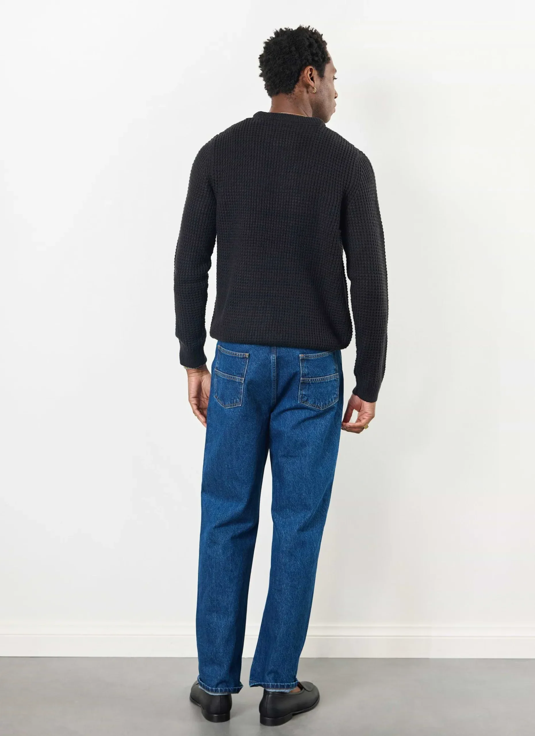 Percival Jumpers & Sweaters^Waffle Jumper Black