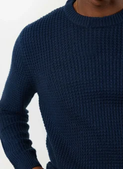 Percival Jumpers & Sweaters^Waffle Jumper Navy