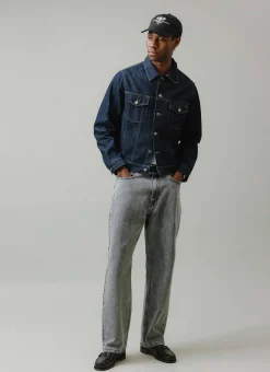 Percival Jackets|Denim Jackets^Western Trucker Jacket Dark Indigo