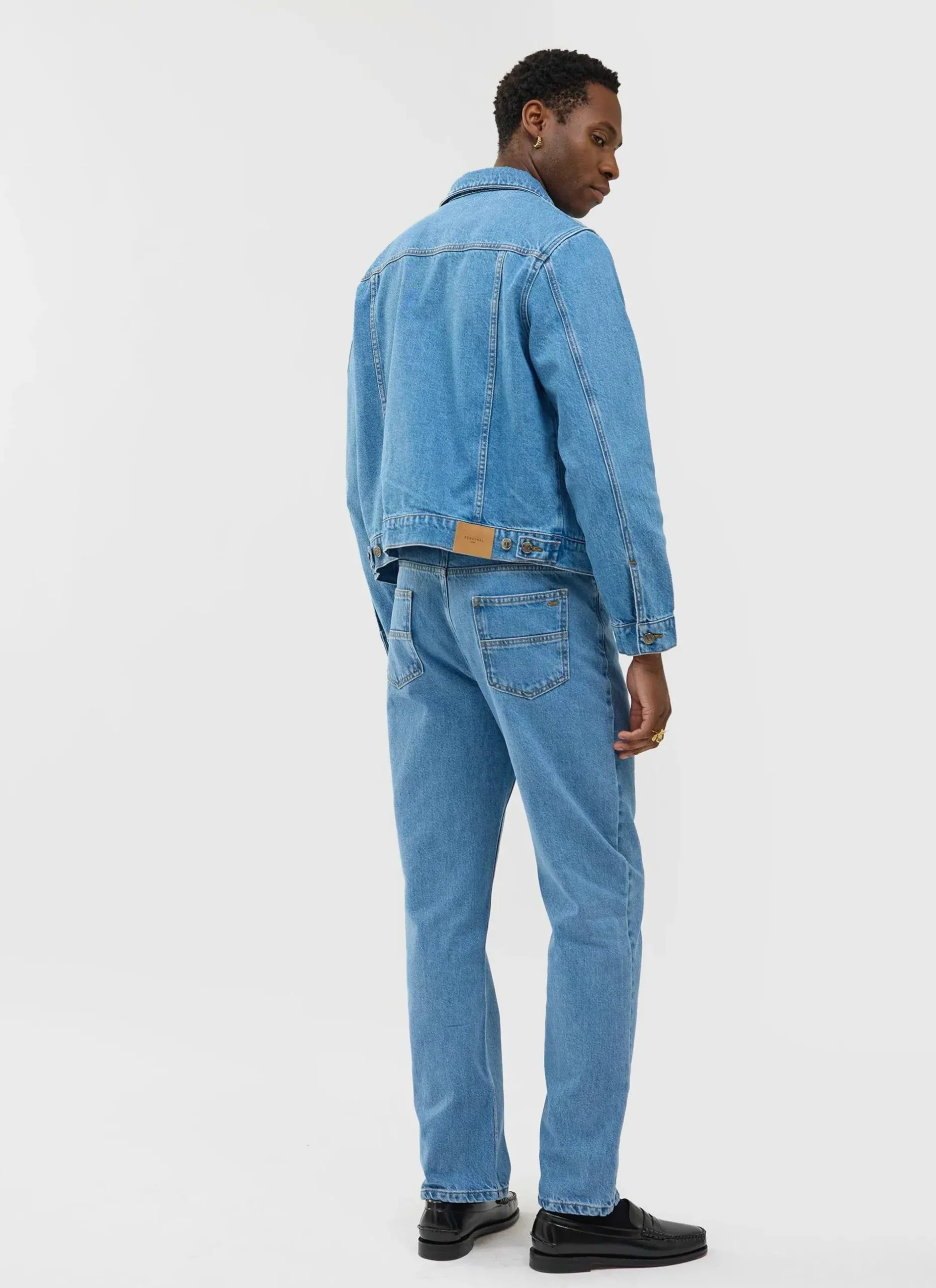 Percival Jackets|Denim Jackets^Western Trucker Jacket Light Wash Blue