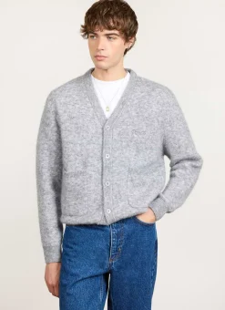 Percival Cardigans^White Glove Knitted Cardigan Grey