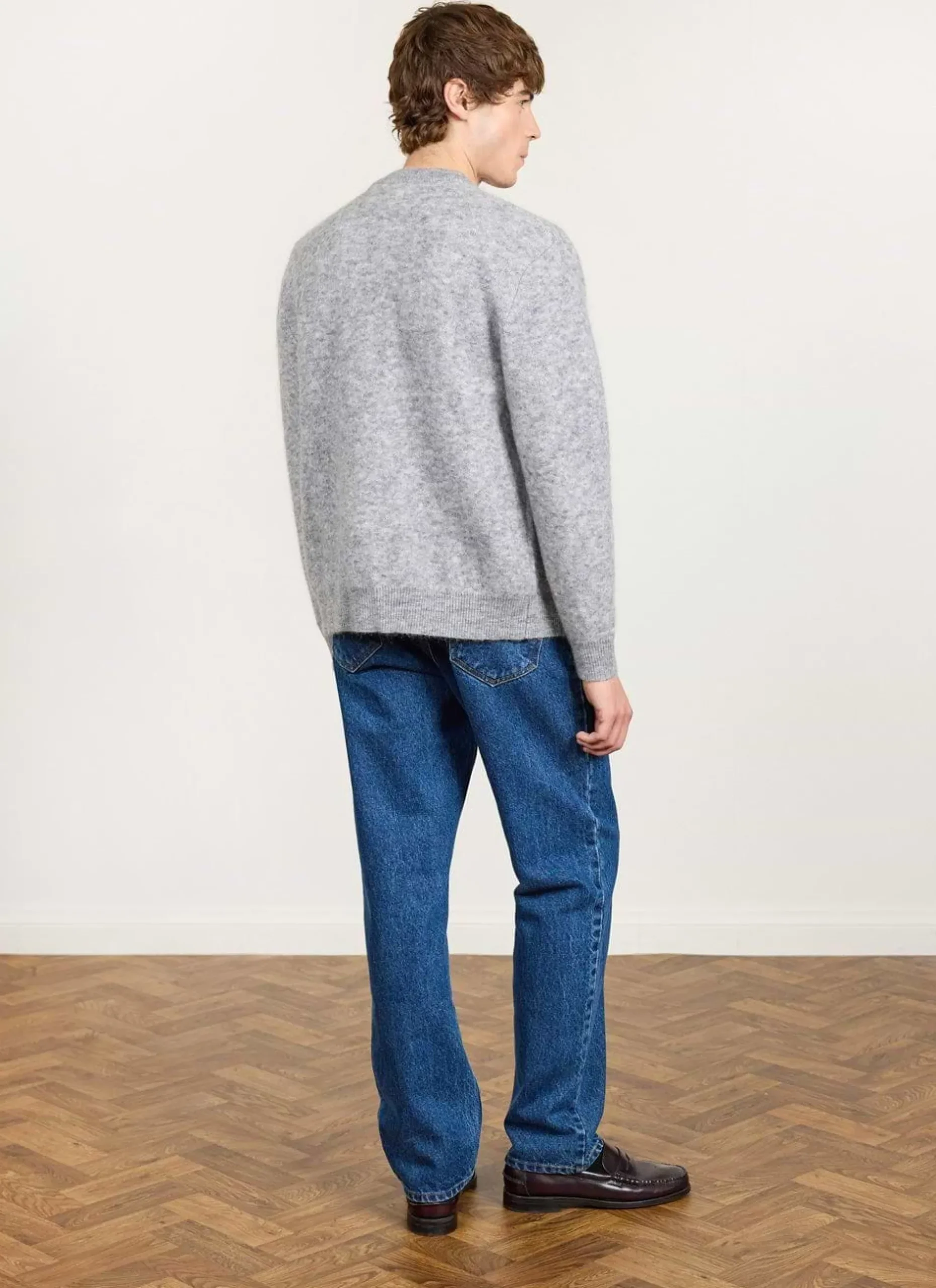Percival Cardigans^White Glove Knitted Cardigan Grey