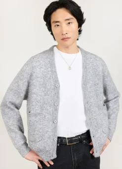Percival Cardigans^White Glove Knitted Cardigan Grey