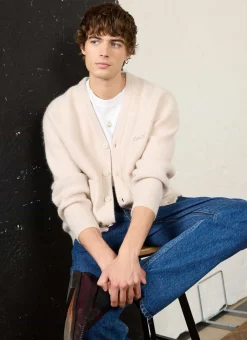 Percival Cardigans^White Glove Knitted Cardigan Ecru