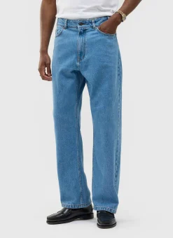 Percival Straight Leg Trousers|Wide Leg Jeans^Wide Leg Denim Jeans Light Wash Blue