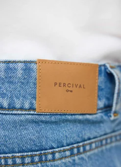 Percival Straight Leg Trousers|Wide Leg Jeans^Wide Leg Denim Jeans Light Wash Blue