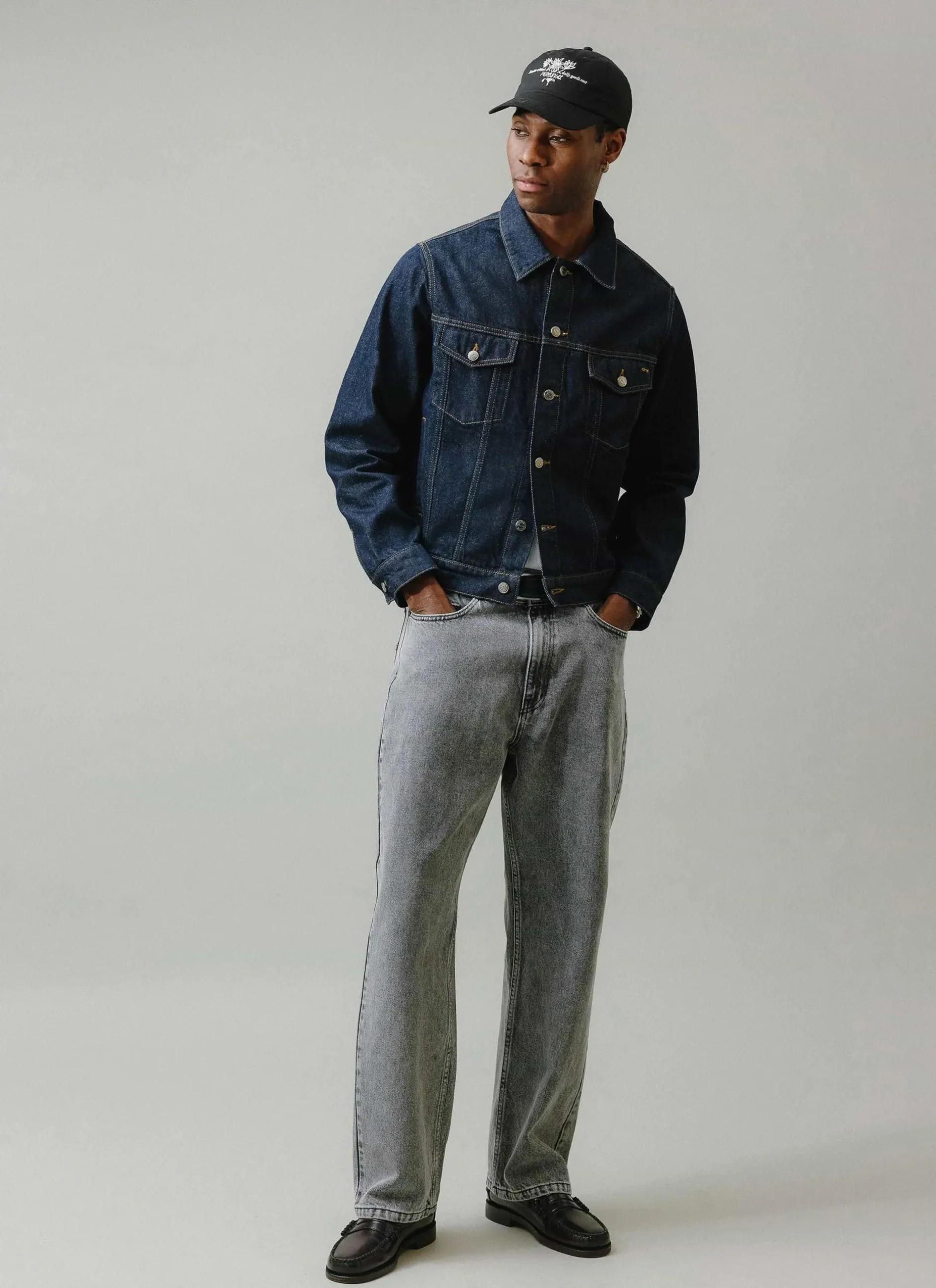 Percival Straight Leg Trousers|Wide Leg Jeans^Wide Leg Denim Jeans Warm Grey Wash