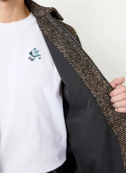 Percival Overshirts & Workshirts|Overshirts^Zip Overshirt Oak