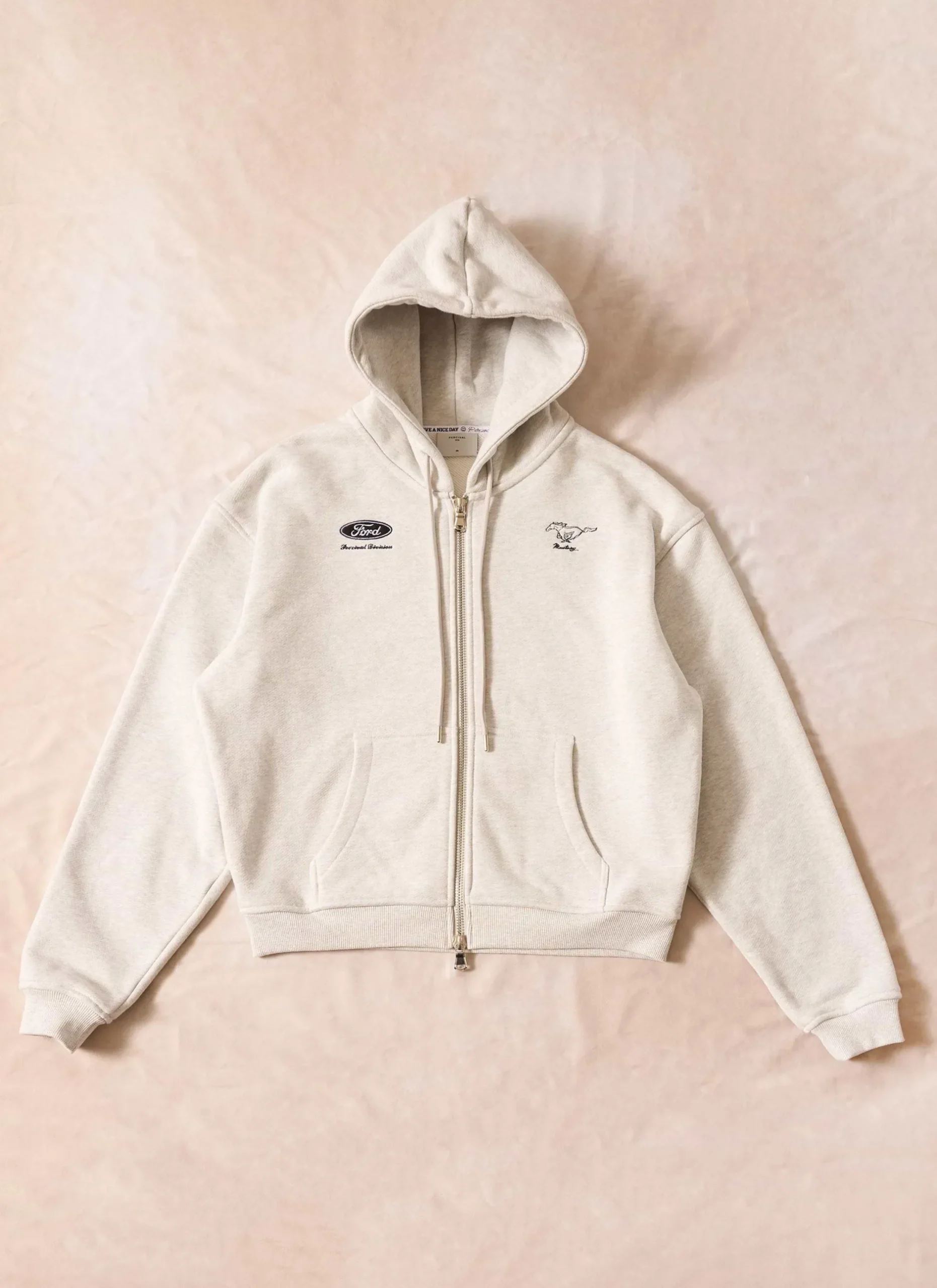 Percival Hoodies^Zip Through Hoodie Ath Grey