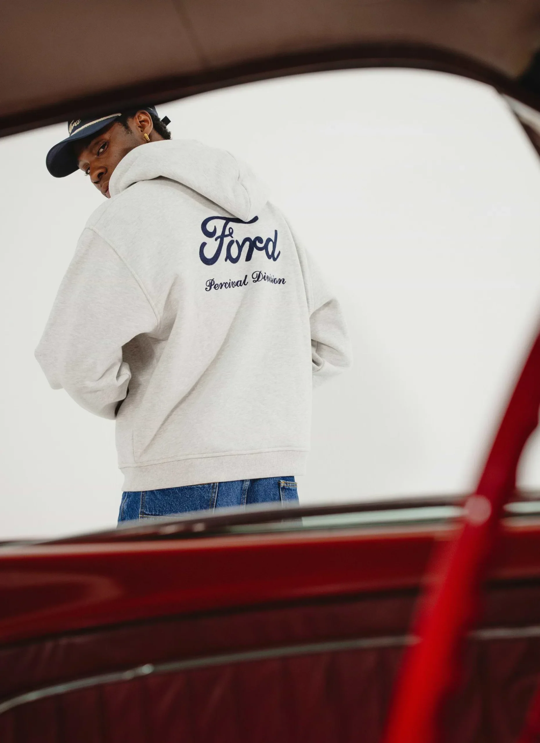 Percival Hoodies^Zip Through Hoodie Ath Grey